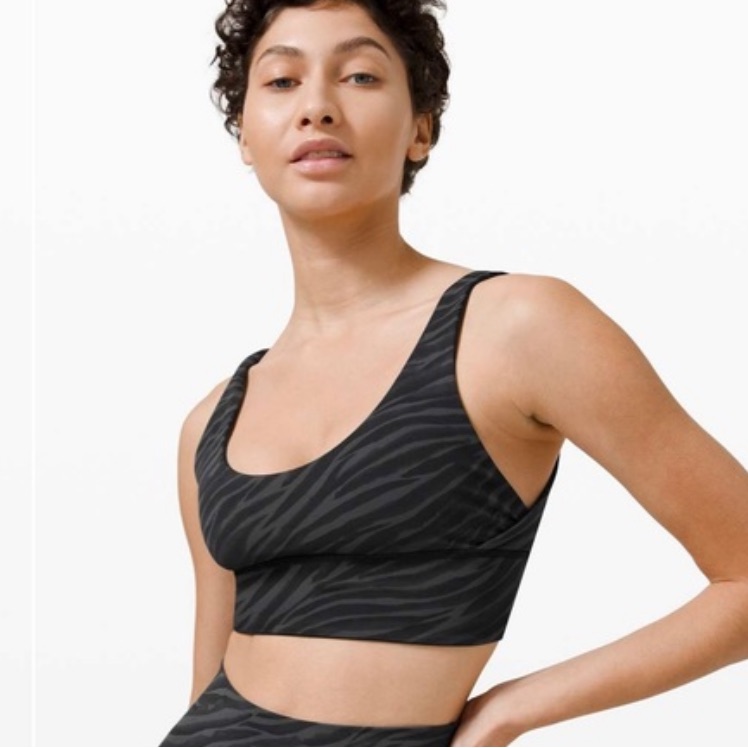 Lululemon Align Reversible Bra Black / Le Tigre Camo Deep Coal Multi 8